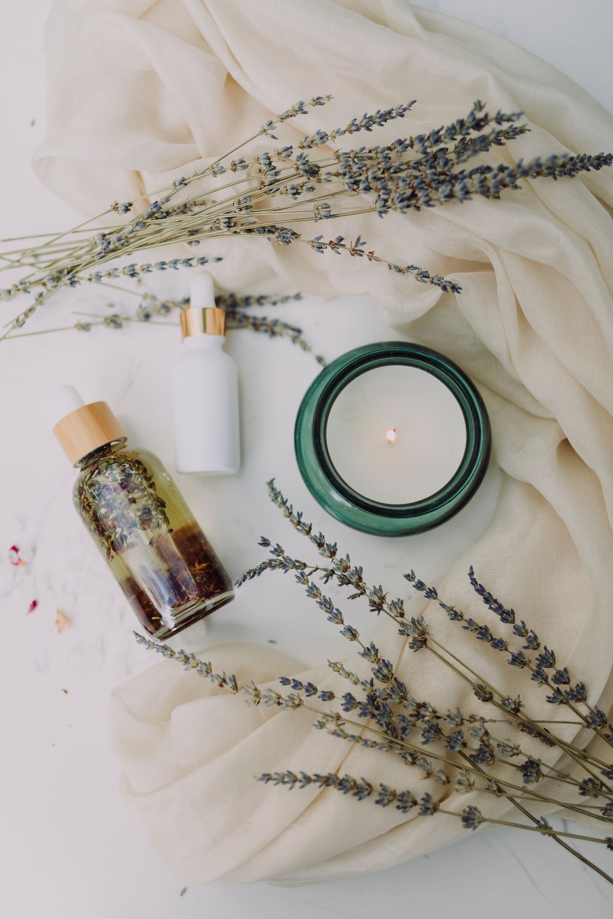 Spa-style nail care setting at E Nails